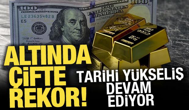 Altında çifte rekor