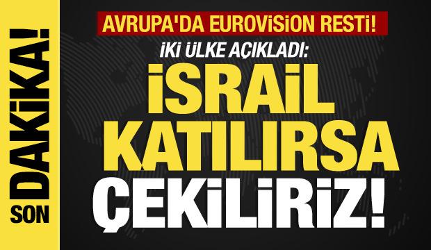 Avrupa'da Eurovision resti! İki ülke açıkladı "İsrail katılırsa çekiliriz!"