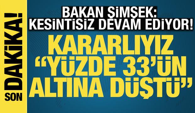 Bakan Şimşek: Kamuda tasarruf konusunda kararlıyız