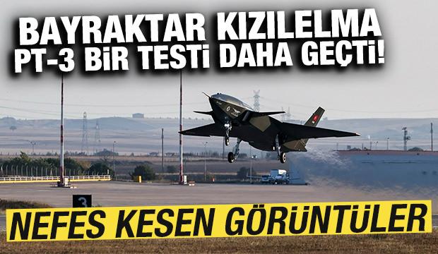 Bayraktar KIZILELMA PT-3 bir testi daha geçti! Nefes kesen görüntüler paylaşıldı
