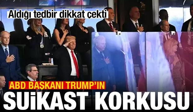 Donaldı Trump'ı suikast korkusu sardı! Kurşun geçirmez cam böyle kaydedildi