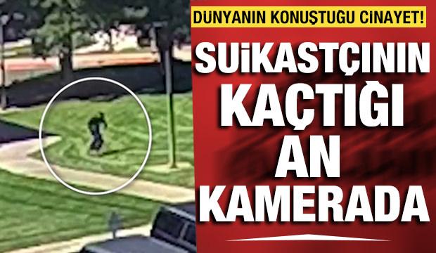 Dünyanın konuştuğu suikastın şüphelisinin kaçış anı kamerada