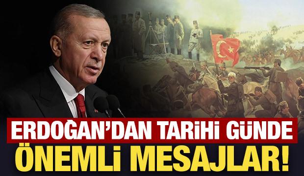 Erdoğan: Sakarya Zaferi'ni iftiharla idrak ediyoruz