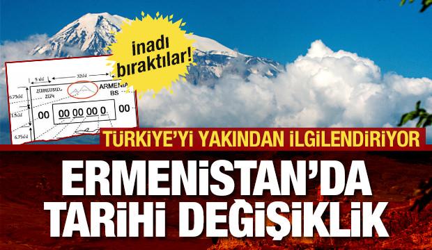 Ermanistan'da tarihi değişiklik... İnadı bıraktılar! Türkiye'yi yakından ilgilendiriyor