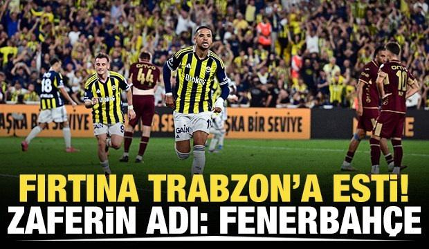 Fırtına Trabzon'a esti: Zaferin adı Fenerbahçe