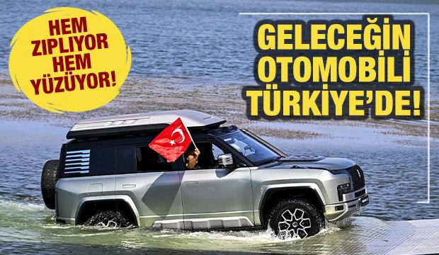 Hem zıplıyor hem yüzüyor: Geleceğin otomobili Türkiye'de!