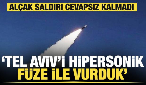 Husiler hipersonik füzeyle Tel Aviv'i vurduğunu açıkladı