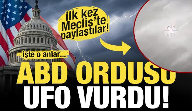 ilk kez paylaştılar! ABD ordusu UFO vurdu... İşte o anlar!