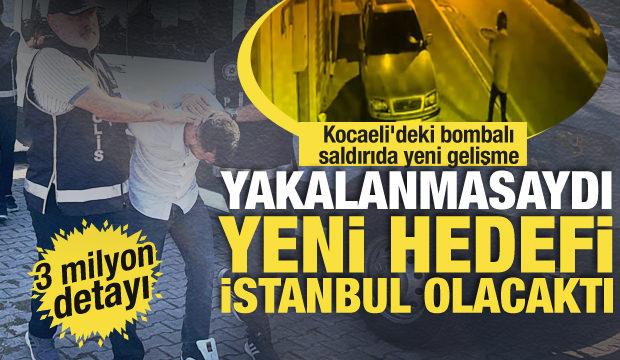 Kocaeli'deki bombalı saldırıda yeni gelişme: 3 milyon detayı dikkat çekti