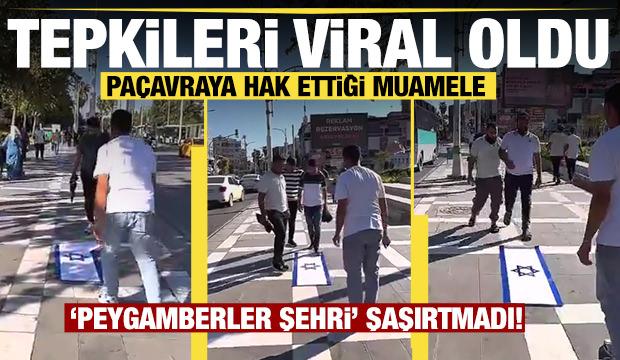Şanlıurfalılar İsrail bayrağını görünce bakın ne yaptı?