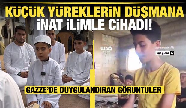 Silahların gölgesinde hafızlığı bitiren çocuğun o anlar herkesi duygulandırdı
