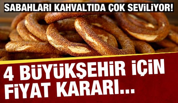 Simit fiyatlarına 4 büyükşehirde yapılan artış yılbaşına kadar ertelendi