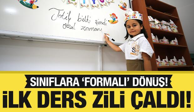 Sınıflara 'formalı' dönüş! İlk ders zili çaldı, trafik kilitlendi!