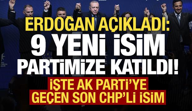 Son dakika: Başkan Erdoğan açıkladı! CHP'den istifa eden bir isim daha AK Parti'ye katıldı