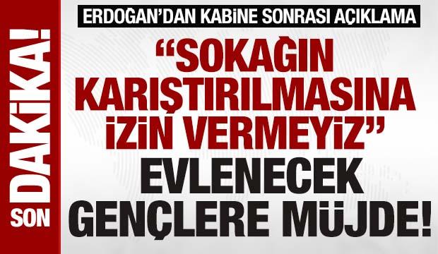 SON DAKİKA: Kabine sonrası Erdoğan'dan CHP'ye tepki, evlenecek gençlere müjde