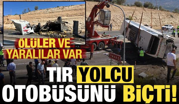 Son dakika: Mersin'de TIR, yolcu otobüsüne çarptı, ölü ve yaralılar var!