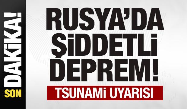 Son dakika: Rusya'da 7,4 büyüklüğünde deprem! Tsunami uyarısı