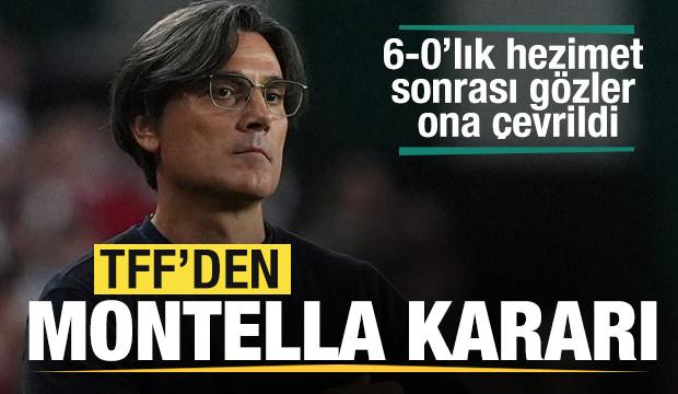 TFF'den Montella kararı! İspanya hezimeti sonrası gözler ona çevrildi