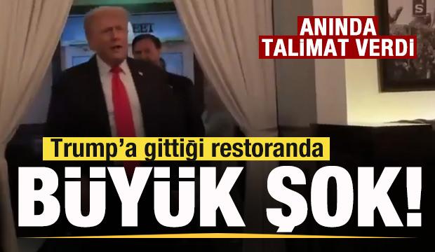 Trump'a gittiği restoranda şok! 