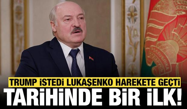 Trump'ın çağrısı sonrası Lukaşenko harekete geçti: Ülke tarihinde bir ilk!