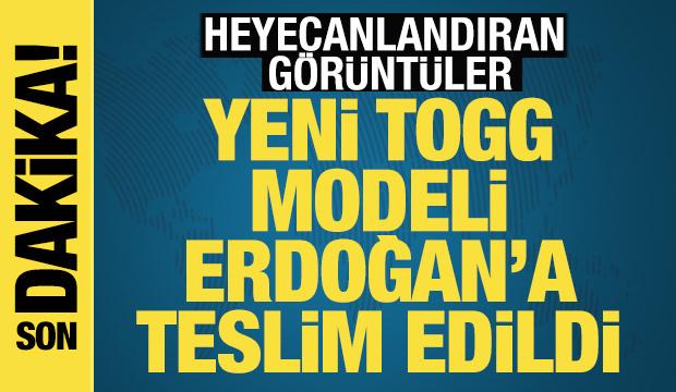 Yeni TOGG modeli Erdoğan'a teslim edildi
