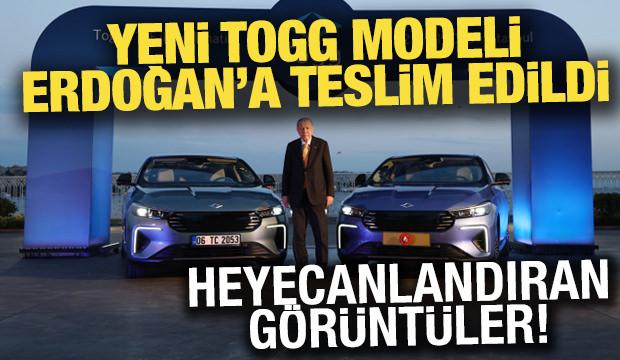 Yeni TOGG modeli Erdoğan'a teslim edildi