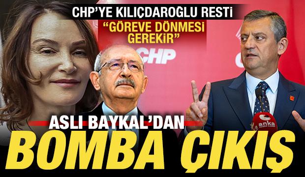 Aslı Baykal'dan bomba kurultay çıkışı! CHP'ye Kılıçdaroğlu resti: Göreve dönmesi gerekir