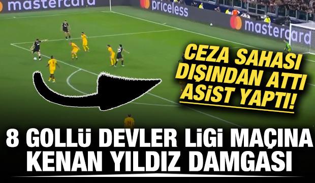 Ceza sahası dışından attı, asist yaptı! 8 gollü Devler Ligi maçına Kenan Yıldız damgası