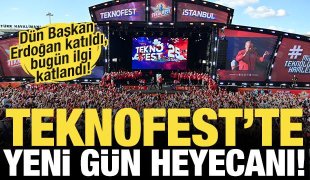 Dün  Başkan Erdoğan katıldı, Bugün ilgi katlandı: TEKNOFEST tüm hızıyla devam ediyor!