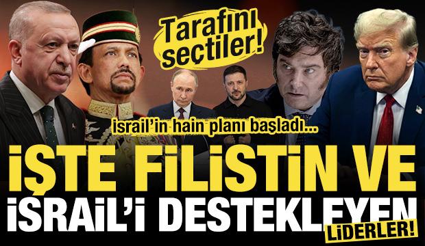 Dünya liderleri saflarını belirledi! İşte Filistin ve İsrail'i destekleyen liderler!