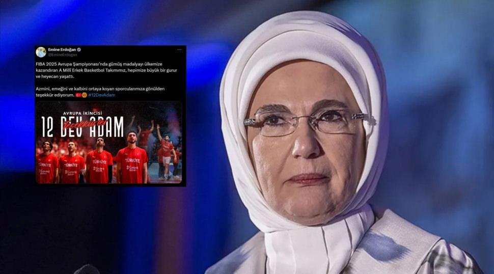Emine Erdoğan’dan A Milli Basketbol Takımı’na tebrik!