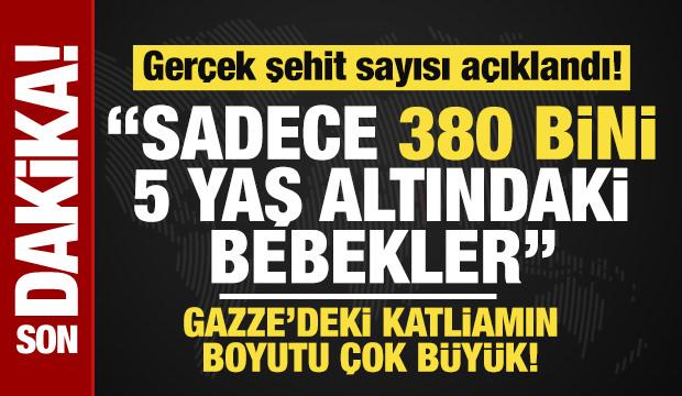 Gerçek şehit sayısı açıklandı! Sadece 380 bini 5 yaş altı! 