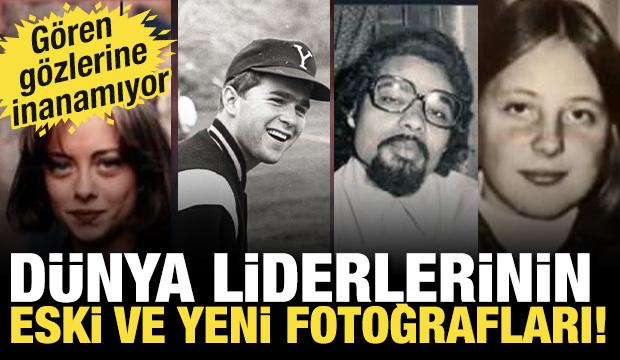 Gören gözlerine inanamıyor! Dünya liderlerinin eski ve yeni fotoğrafları!