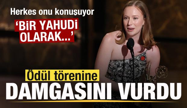 Hannah Einbinder ödül törenine damga vurdu, sosyal medyayı salladı: Bir Yahudi olarak...