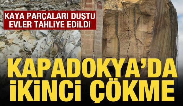 Kadıkalesi’nde kaya parçası düştü; 3 ev tahliye edildi