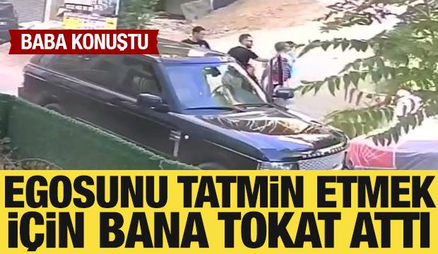 Kocaeli'de çocuklarının önünde tokatlanan baba konuştu