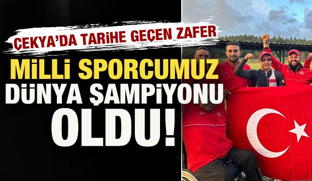 Milli sporcu Muaz Erdem Madran, atıcılıkta dünya şampiyonu olarak tarihe geçti! 
