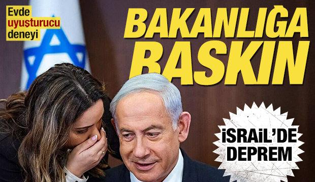 Netanyahu hükümetinin her yanından kir akıyor:Bakanlığa baskın!Uyuşturucu deneyi yapmışlar