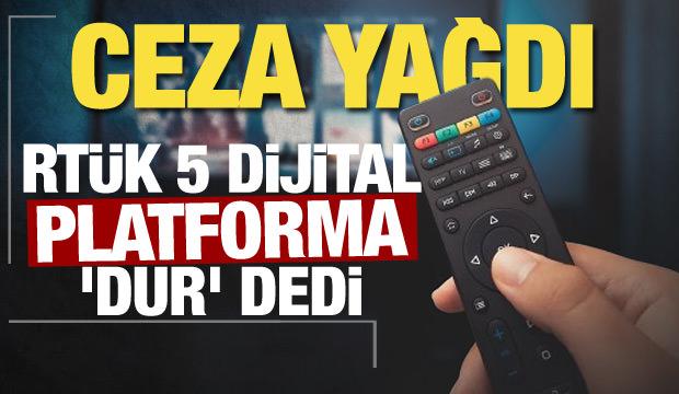 RTÜK, 5 dijital platforma ceza yağdırdı! Hepsinde gerekçe aynı...