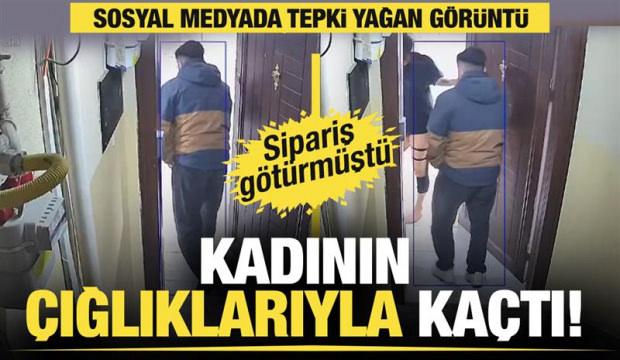Sipariş götürdüğü kadının evine giren kuryeye taciz iddiasıyla gözaltı