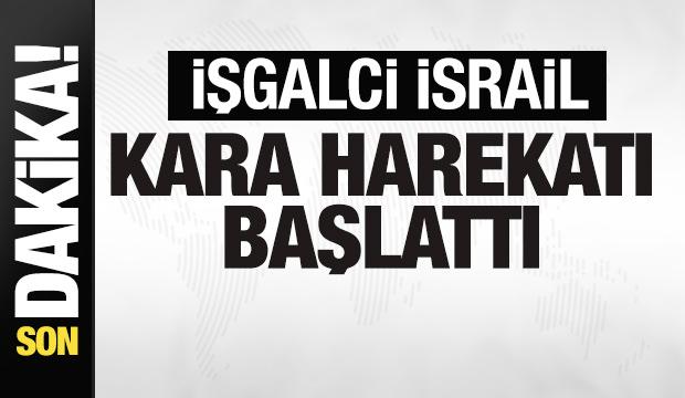 Son dakika: İşgalci İsrail kara harekatı başlattı