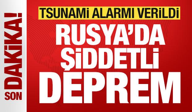 Son dakika: Rusya'da 7,8 büyüklüğünde şiddetli deprem! Tsunami alarmı verildi