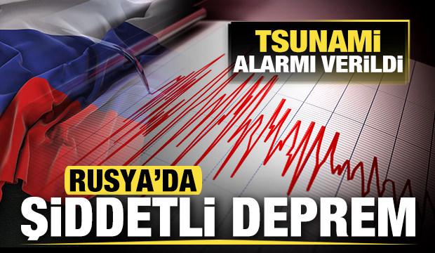 Son dakika: Rusya'da 7,8 büyüklüğünde şiddetli deprem! Tsunami alarmı verildi