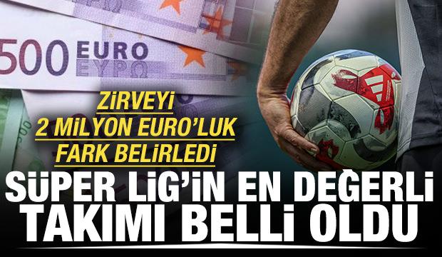 Süper Lig'in en değerli takımı belli oldu