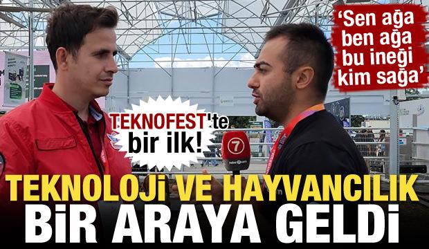 TEKNOFEST'TE bir ilk! Teknoloji ve hayvancılık bir araya geldi