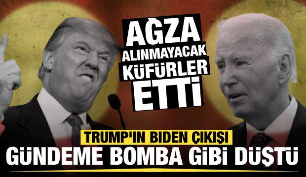 Trump'tan Biden'a öfke patlaması: Ağza alınmayacak küfürler etti