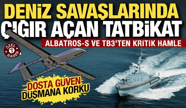 Türk denizlerinde düşmana korku: Albatros ve TB3'ten Doğu Akdeniz'de ortak tatbikat!