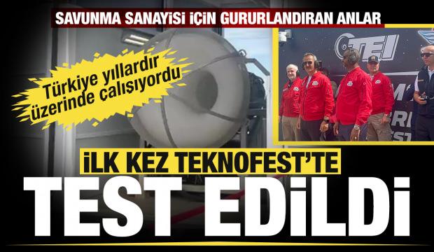 Türkiye'nin ilk milli turbofan uçak motoru TEI-TF6000 ilk kez Teknofest'te test edildi