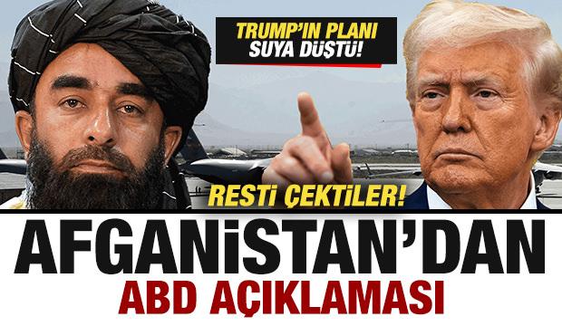 Afganistan'dan son dakika ABD açıklaması! Trump'ın Bagram planı suya düştü