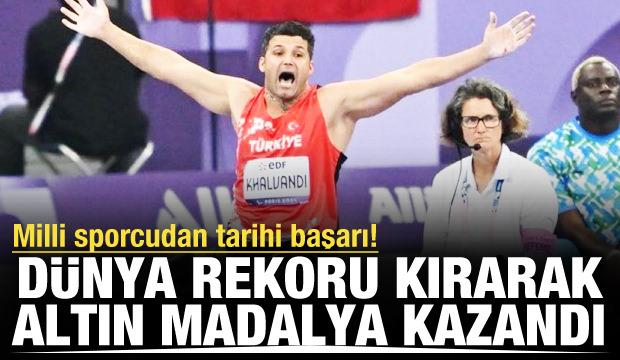 Altın madalya Türkiye'nin! Milli sporcu dünya rekoru kırdı